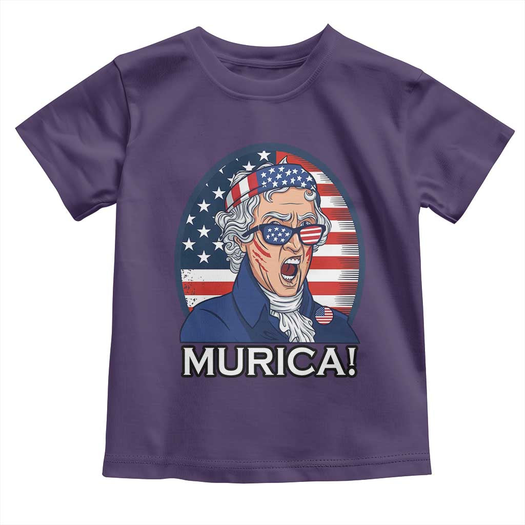 Funny Murica Thomas Jefferson Toddler T Shirt Founding Father Gift