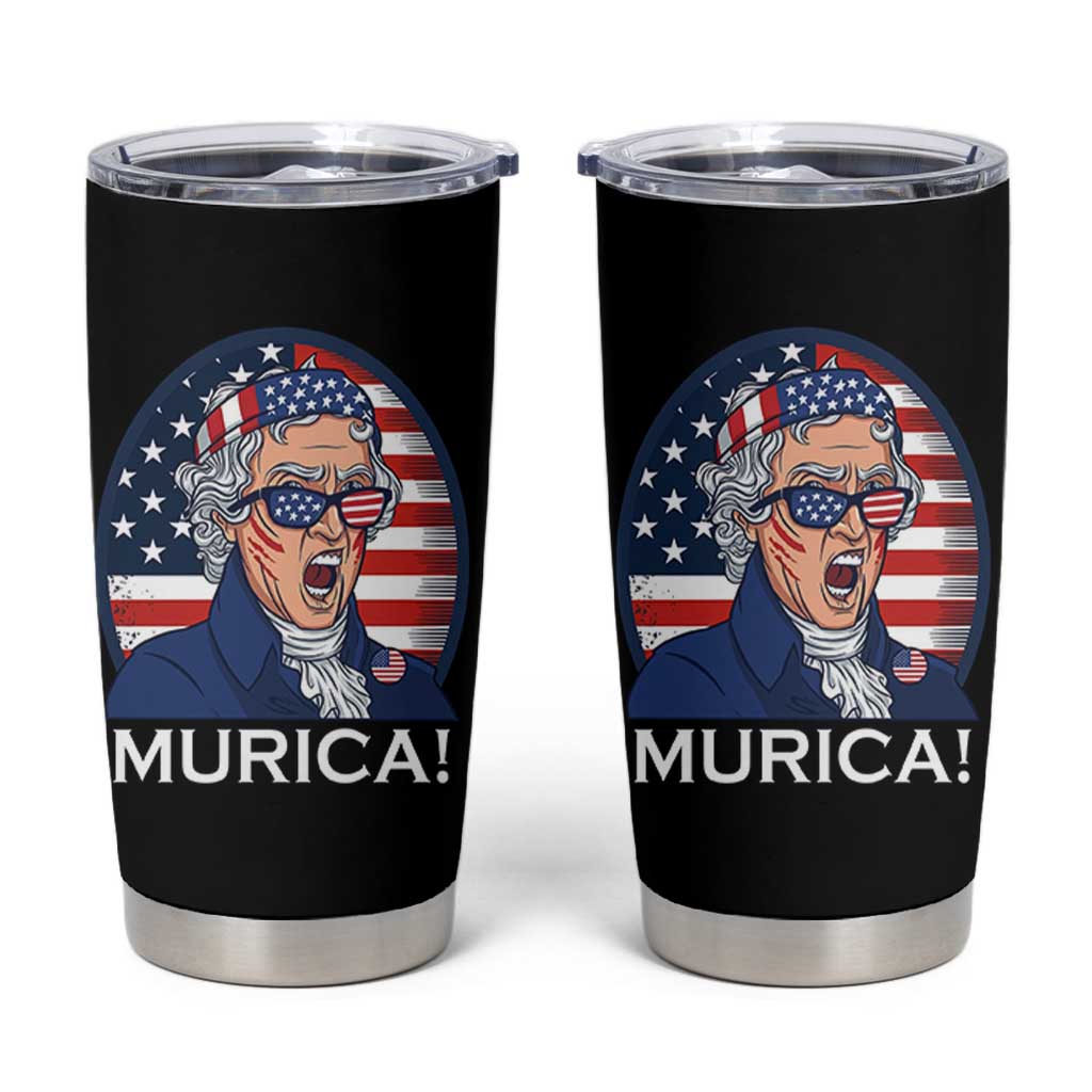 Funny Murica Thomas Jefferson Tumbler Cup Founding Father Gift