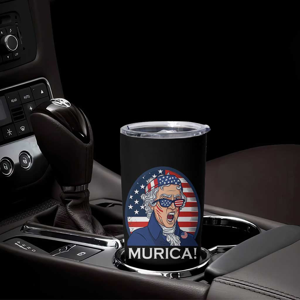 Funny Murica Thomas Jefferson Tumbler Cup Founding Father Gift
