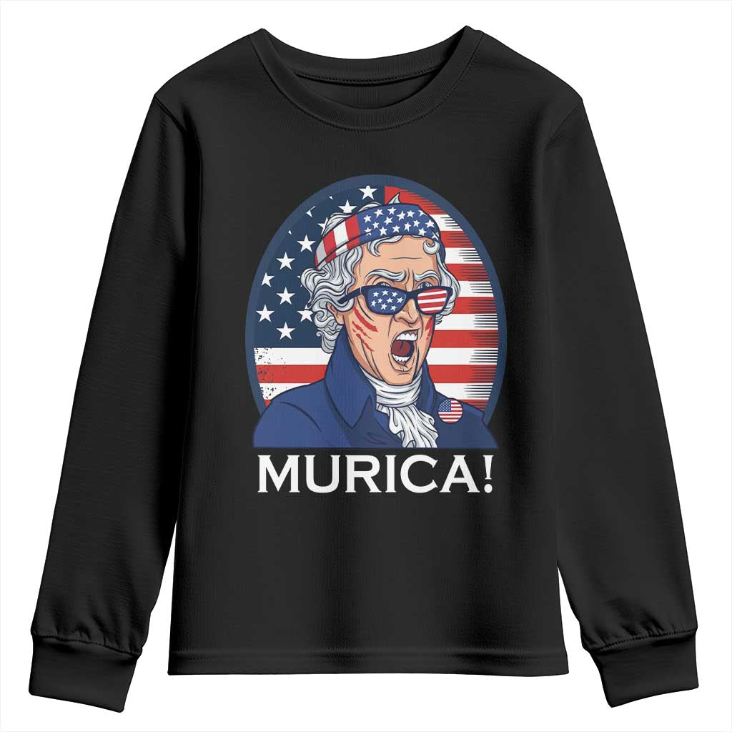 Funny Murica Thomas Jefferson Youth Sweatshirt Founding Father Gift