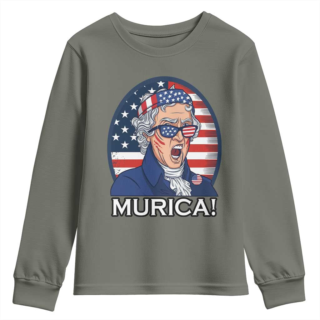 Funny Murica Thomas Jefferson Youth Sweatshirt Founding Father Gift