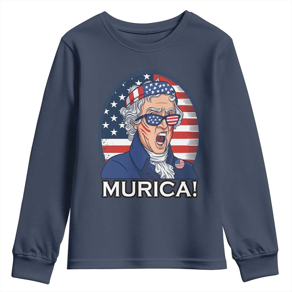 Funny Murica Thomas Jefferson Youth Sweatshirt Founding Father Gift