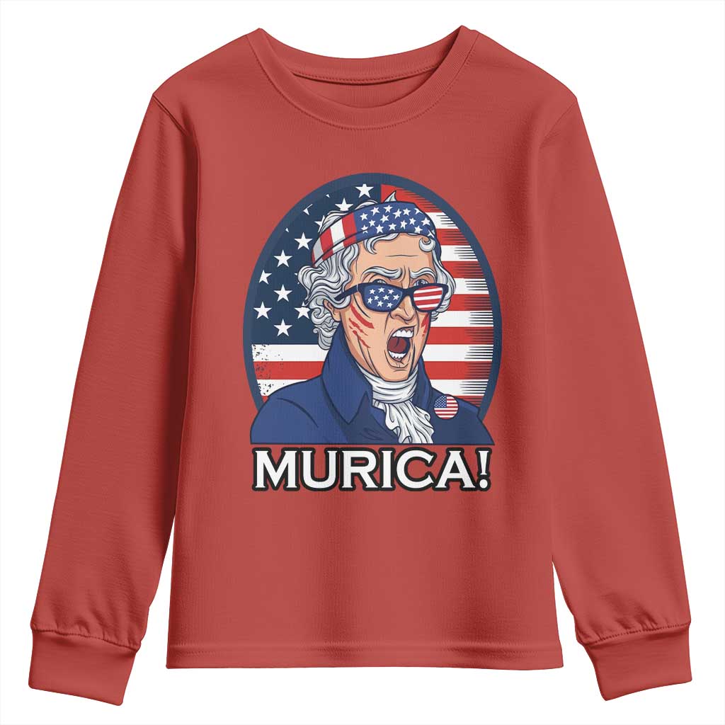 Funny Murica Thomas Jefferson Youth Sweatshirt Founding Father Gift