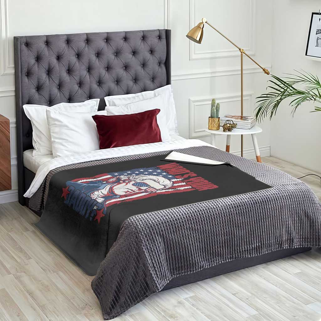 Funny Thomas Jefferson Throw Blanket Who Is Your Daddy