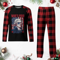Funny Thomas Jefferson Plaid Pajama Set Who Is Your Daddy