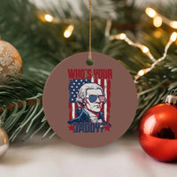 Funny Thomas Jefferson Ceramic Ornament Who Is Your Daddy