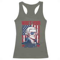 Funny Thomas Jefferson Racerback Tank Top Who Is Your Daddy