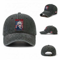 Funny Thomas Jefferson Washed Cotton Baseball Cap Who Is Your Daddy