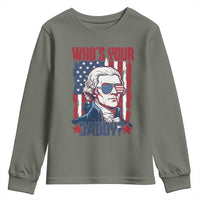 Funny Thomas Jefferson Youth Sweatshirt Who Is Your Daddy