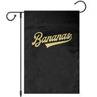 Funny Banana Pattern Typography Garden Flag Retro Throwback Fruit Lover