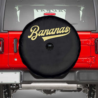 Funny Banana Pattern Typography Spare Tire Cover Retro Throwback Fruit Lover