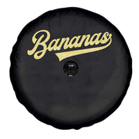 Funny Banana Pattern Typography Spare Tire Cover Retro Throwback Fruit Lover