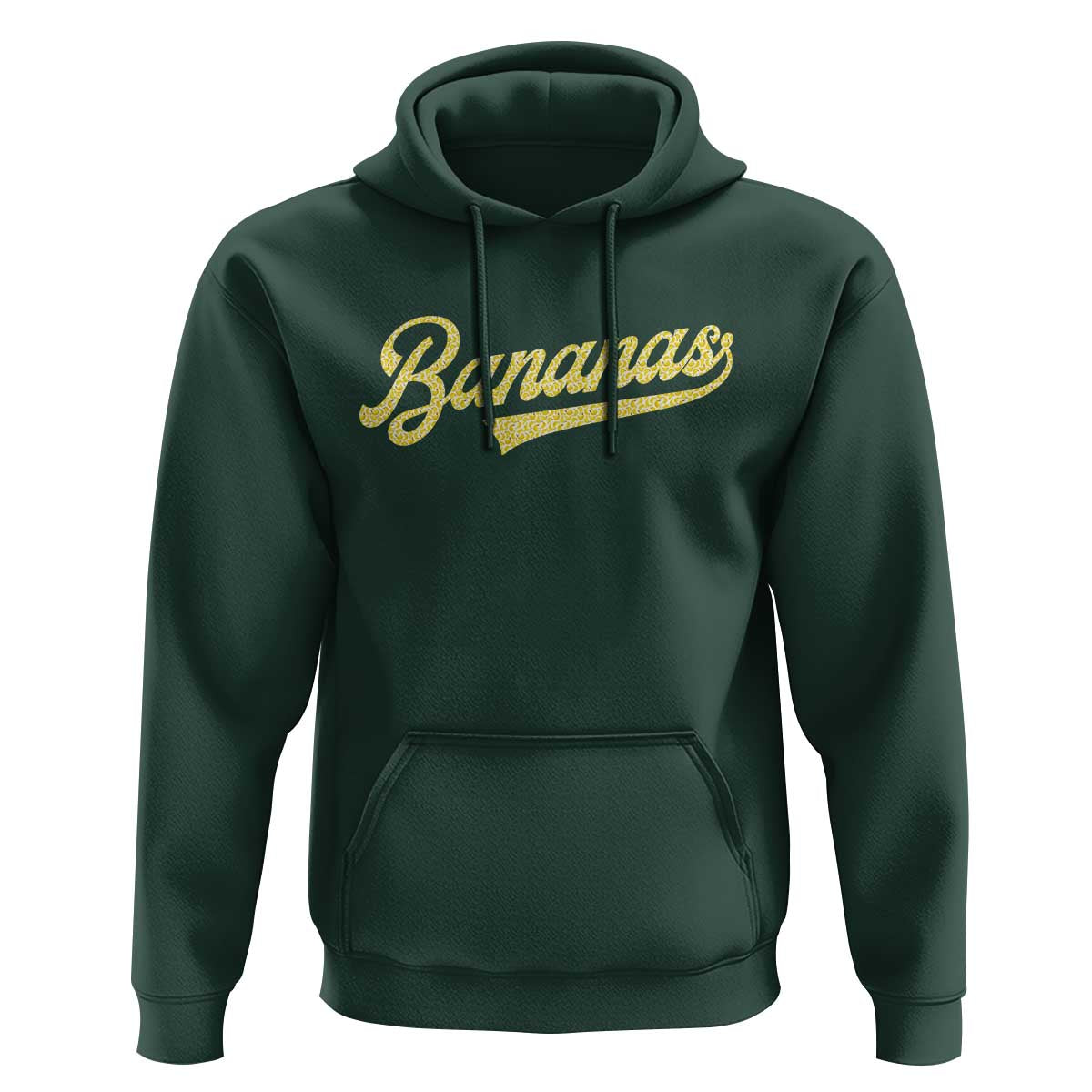 Funny Banana Pattern Typography Hoodie Retro Throwback Fruit Lover