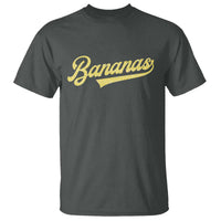 Funny Banana Pattern Typography T Shirt Retro Throwback Fruit Lover