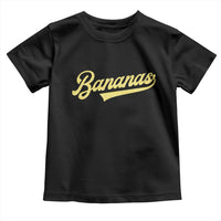 Funny Banana Pattern Typography Toddler T Shirt Retro Throwback Fruit Lover