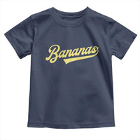 Funny Banana Pattern Typography Toddler T Shirt Retro Throwback Fruit Lover