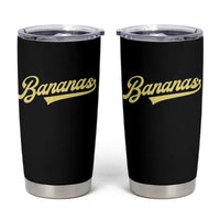 Funny Banana Pattern Typography Tumbler Cup Retro Throwback Fruit Lover