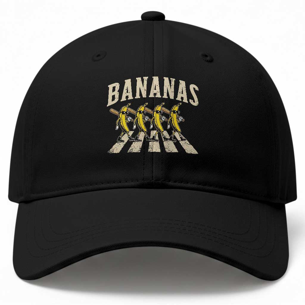 Retro Bananas Parody Baseball Cap Funny Baseball Player Gift