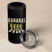 Retro Bananas Parody 4 in 1 Can Cooler Tumbler Funny Baseball Player Gift