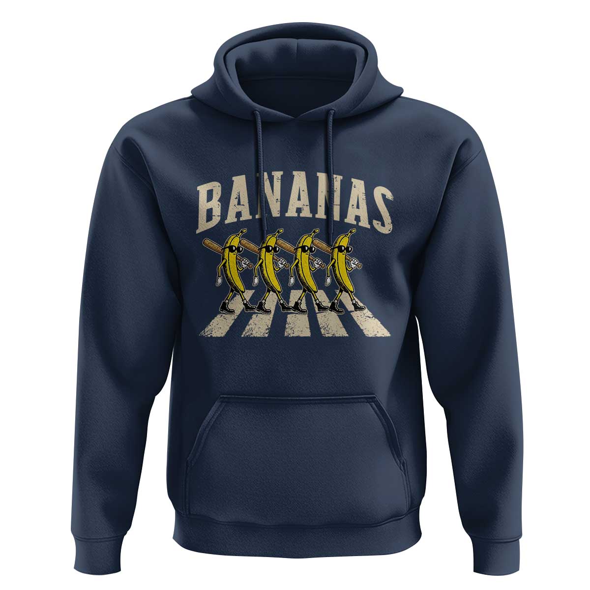 Retro Bananas Parody Hoodie Funny Baseball Player Gift