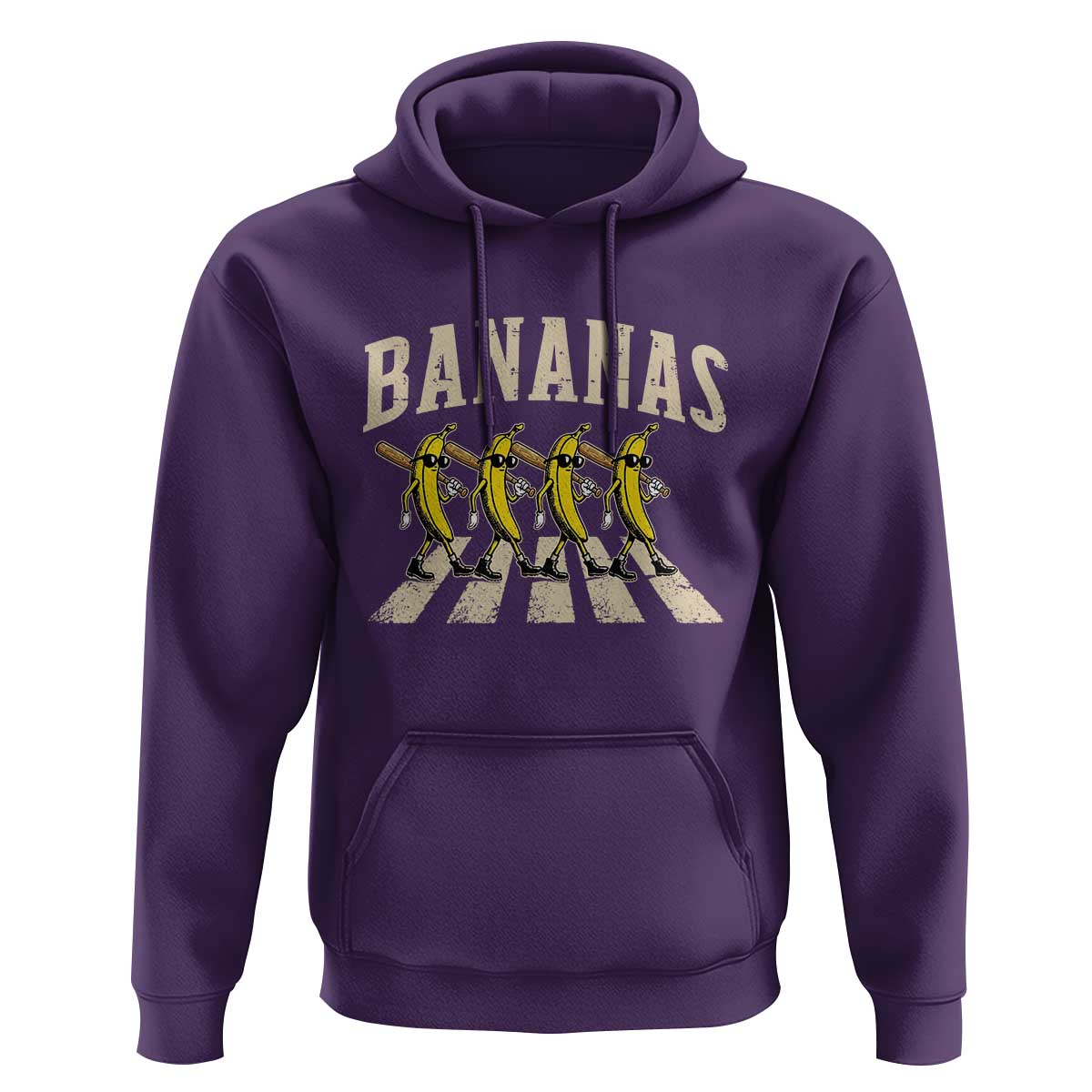 Retro Bananas Parody Hoodie Funny Baseball Player Gift