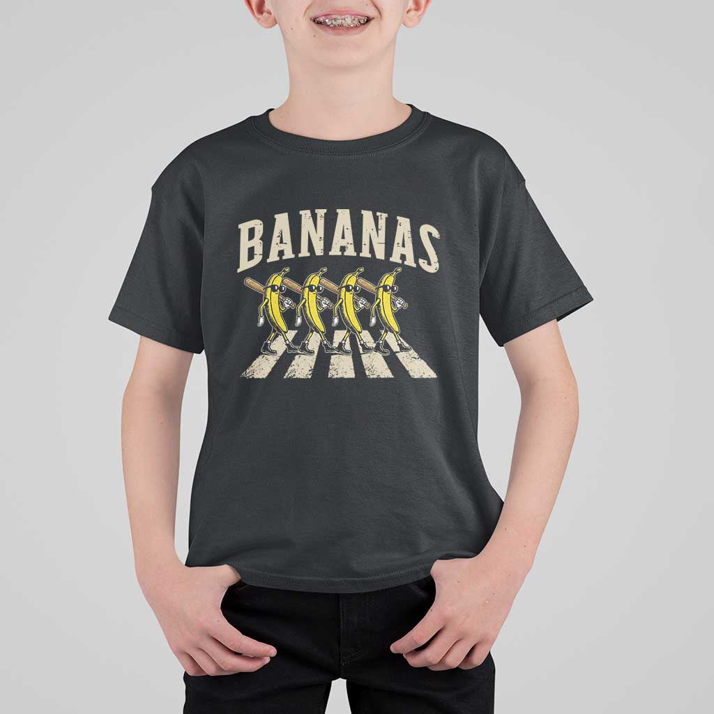 Retro Bananas Parody T Shirt For Kid Funny Baseball Player Gift