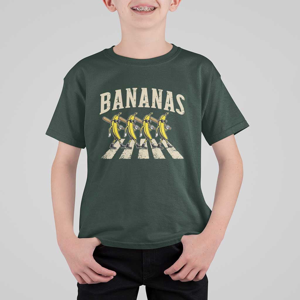 Retro Bananas Parody T Shirt For Kid Funny Baseball Player Gift