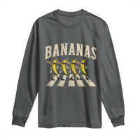Retro Bananas Parody Long Sleeve Shirt Funny Baseball Player Gift
