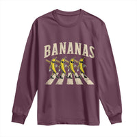Retro Bananas Parody Long Sleeve Shirt Funny Baseball Player Gift