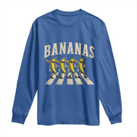 Retro Bananas Parody Long Sleeve Shirt Funny Baseball Player Gift
