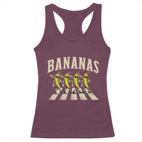 Retro Bananas Parody Racerback Tank Top Funny Baseball Player Gift