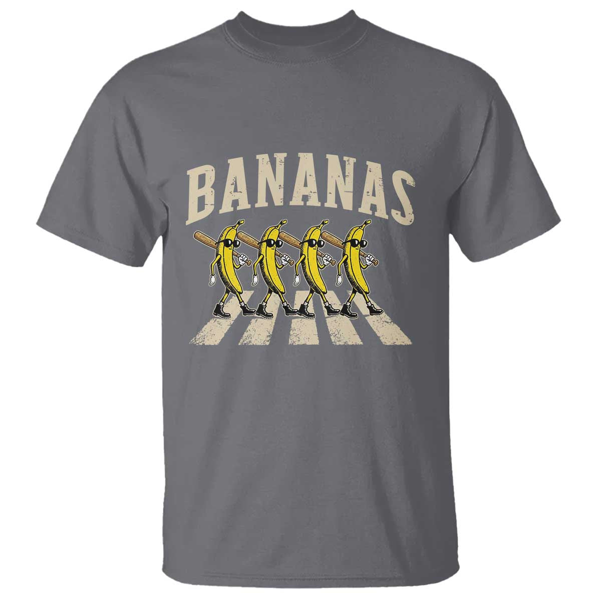Retro Bananas Parody T Shirt Funny Baseball Player Gift