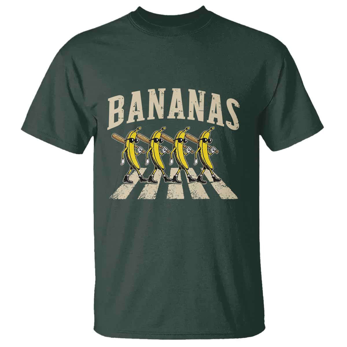 Retro Bananas Parody T Shirt Funny Baseball Player Gift