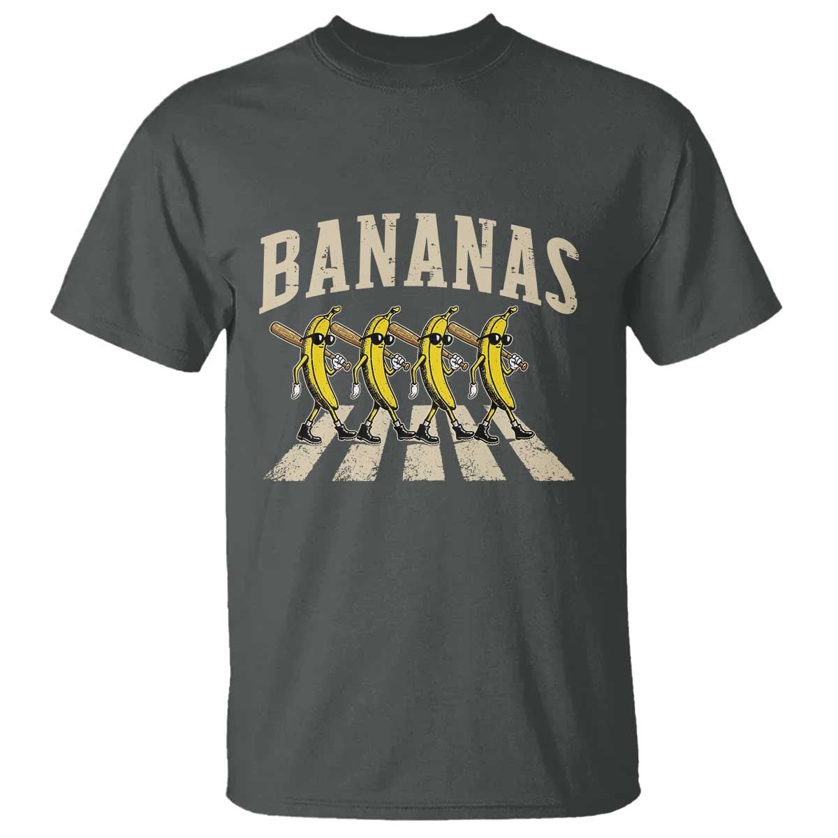 Retro Bananas Parody T Shirt Funny Baseball Player Gift
