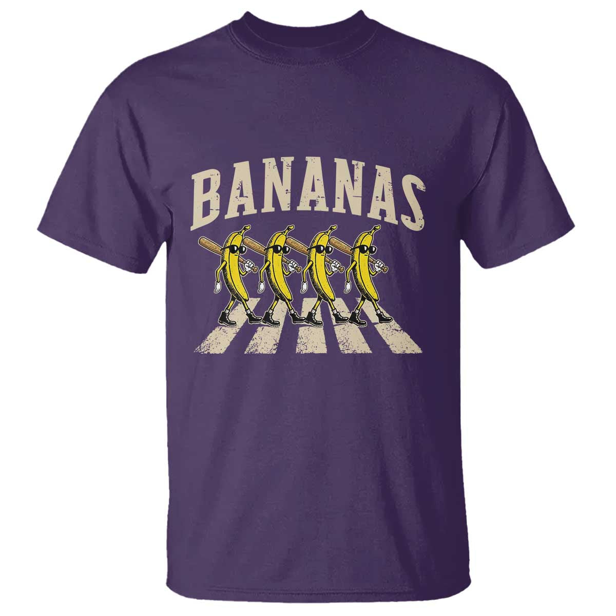Retro Bananas Parody T Shirt Funny Baseball Player Gift