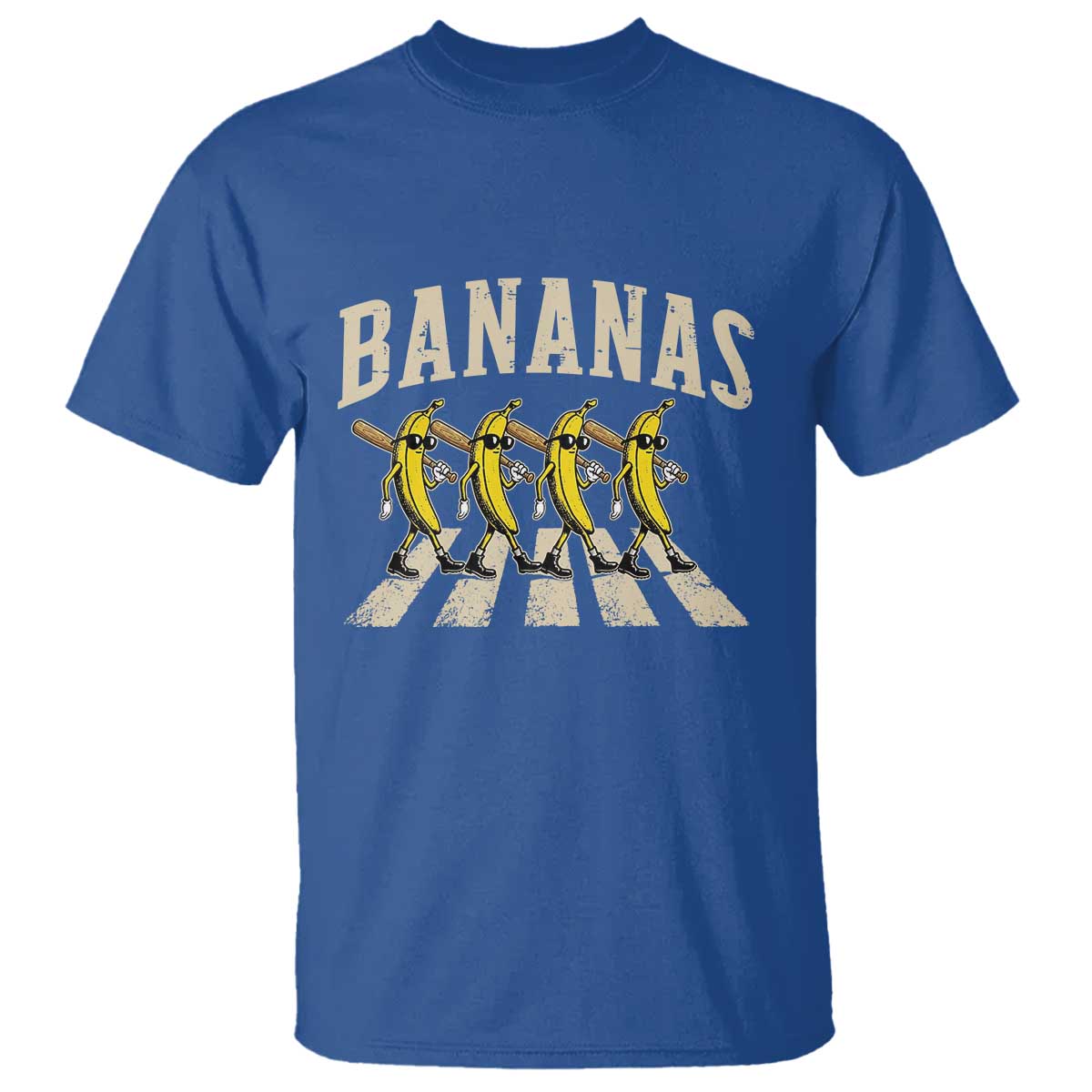 Retro Bananas Parody T Shirt Funny Baseball Player Gift