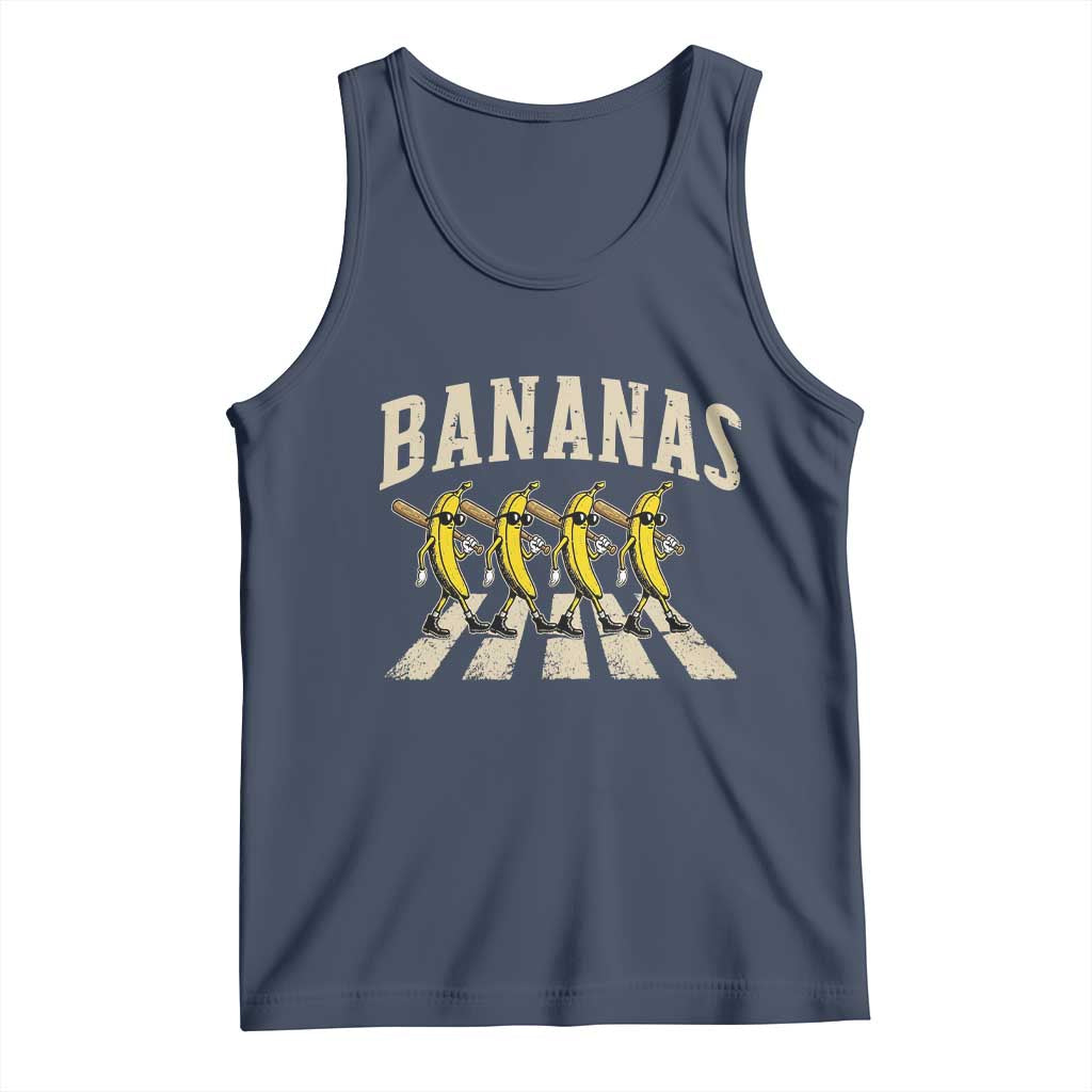 Retro Bananas Parody Tank Top Funny Baseball Player Gift