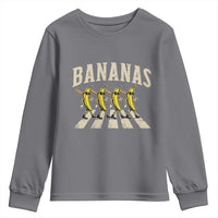 Retro Bananas Parody Youth Sweatshirt Funny Baseball Player Gift