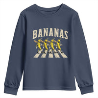Retro Bananas Parody Youth Sweatshirt Funny Baseball Player Gift