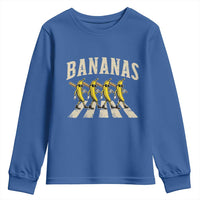 Retro Bananas Parody Youth Sweatshirt Funny Baseball Player Gift