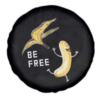 Funny Banana Striptease Be Free Graphic Spare Tire Cover