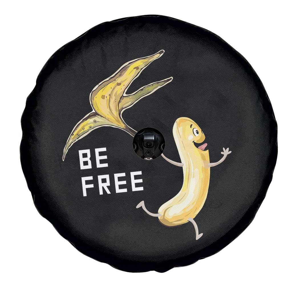 Funny Banana Striptease Be Free Graphic Spare Tire Cover