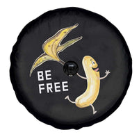 Funny Banana Striptease Be Free Graphic Spare Tire Cover
