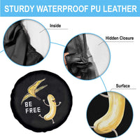 Funny Banana Striptease Be Free Graphic Spare Tire Cover