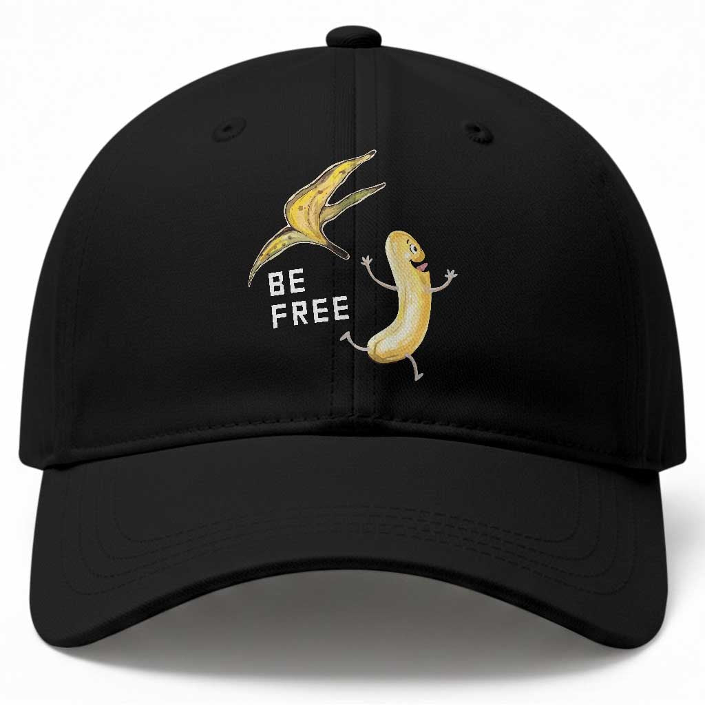 Funny Banana Striptease Be Free Graphic Baseball Cap