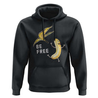Funny Banana Striptease Be Free Graphic Hoodie