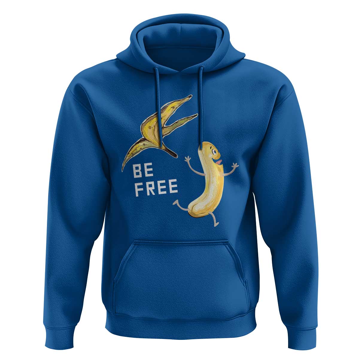 Funny Banana Striptease Be Free Graphic Hoodie