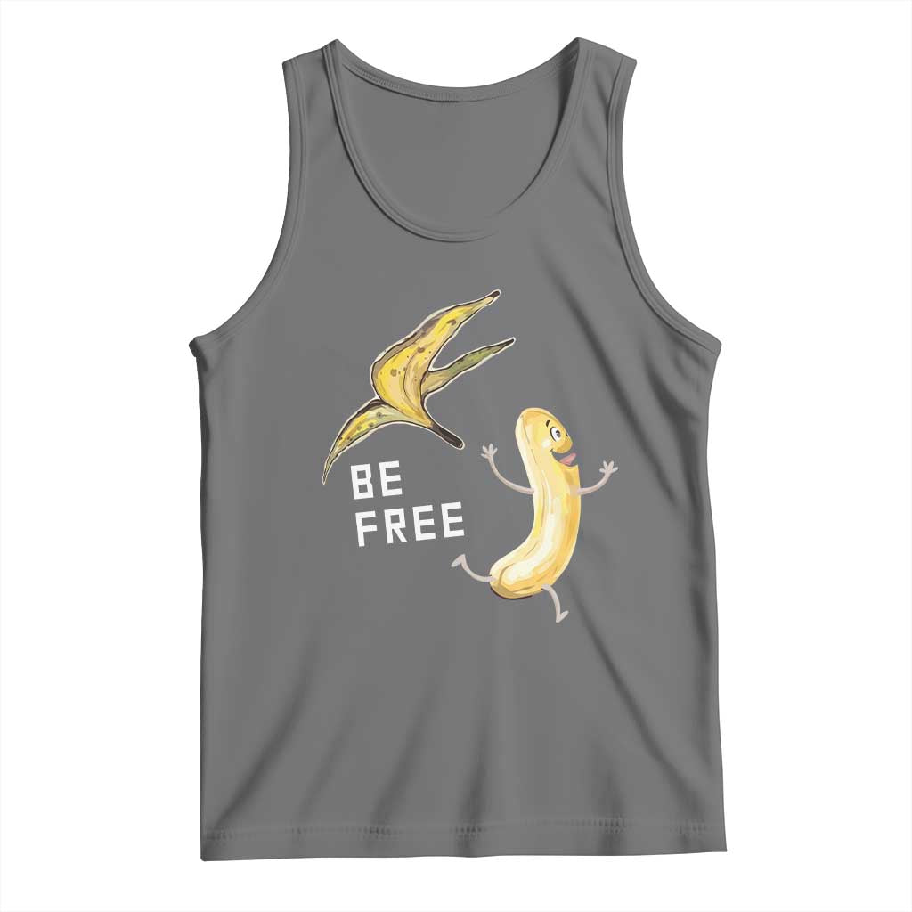Funny Banana Striptease Be Free Graphic Tank Top