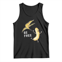 Funny Banana Striptease Be Free Graphic Tank Top