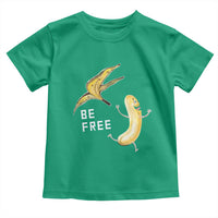 Funny Banana Striptease Be Free Graphic Toddler T Shirt